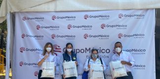 Grupo México dona kits de protección