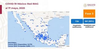 Por COVID19 en México hay 5,332 defunciones confirmadas